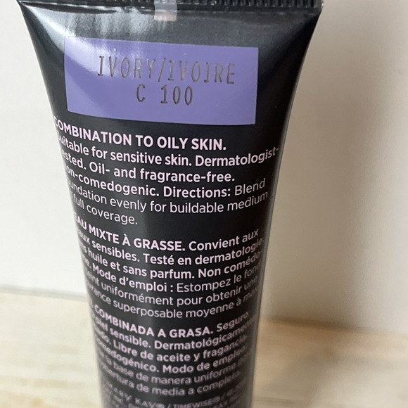 Mary Kay TimeWise MATTE 3D Liquid Foundation Ivory C100 NEW - Picture 4 of 4